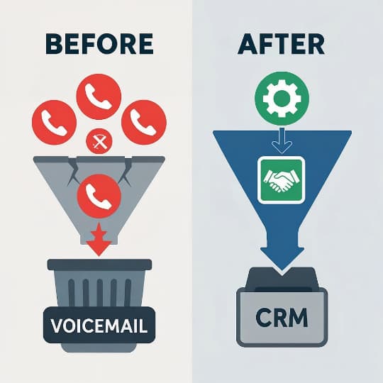 AI assistant handling calls for field teams